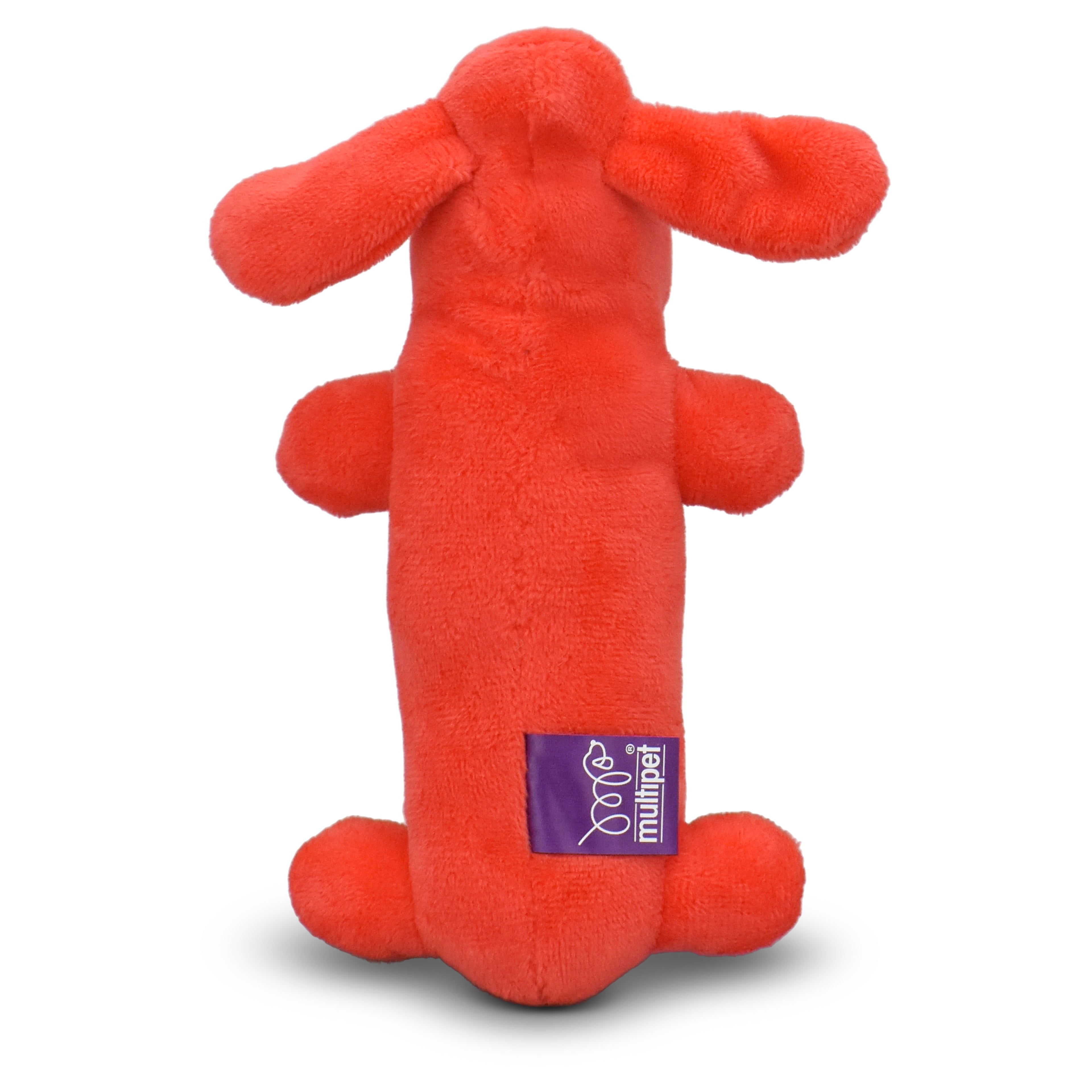 Smiling Loofa Plush Dog Toy with Squeaker, 6 inch - Image 5