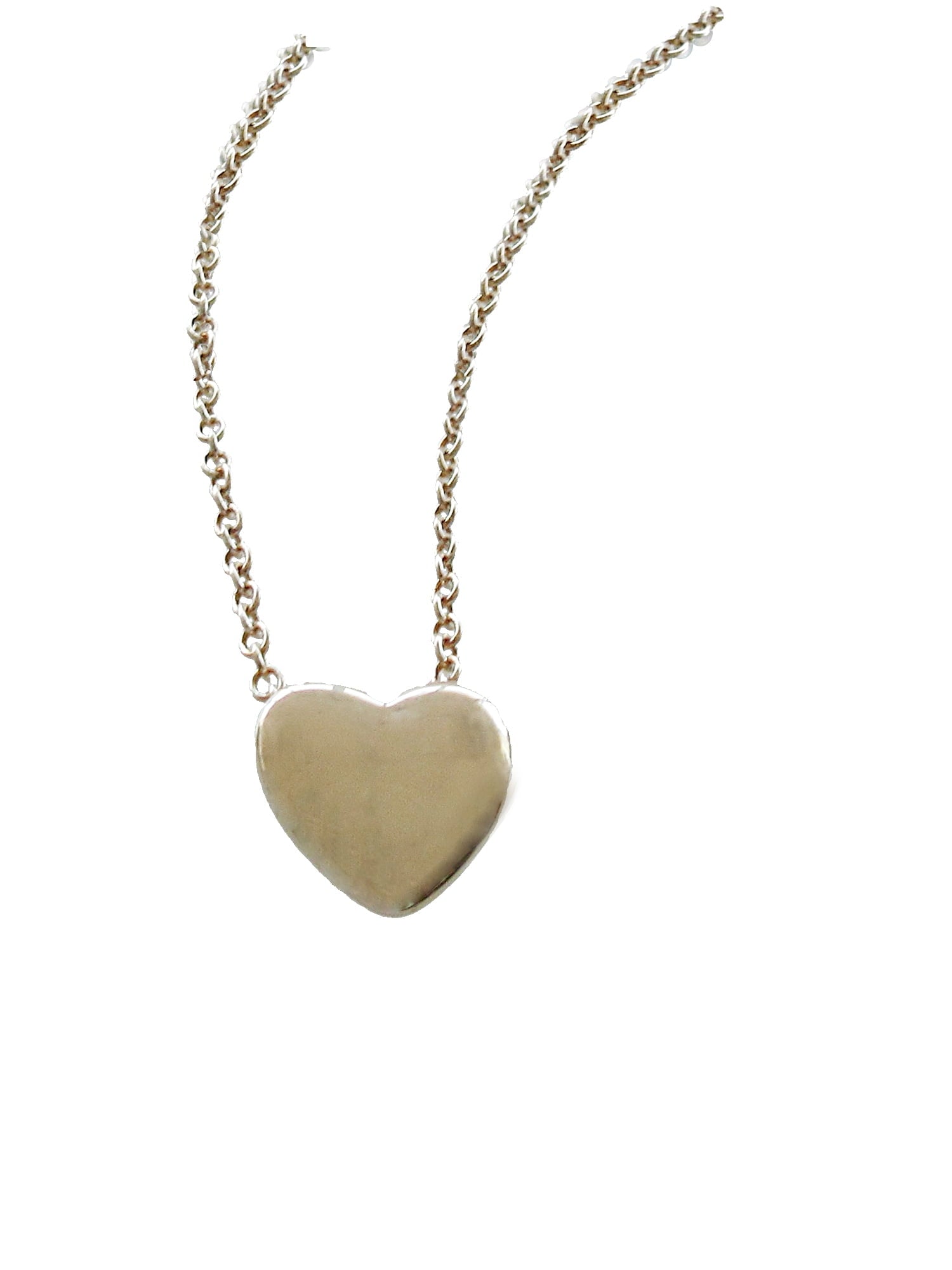 Women's Gold Tone Heart Pendant Necklace 18" with Extender - Image 2