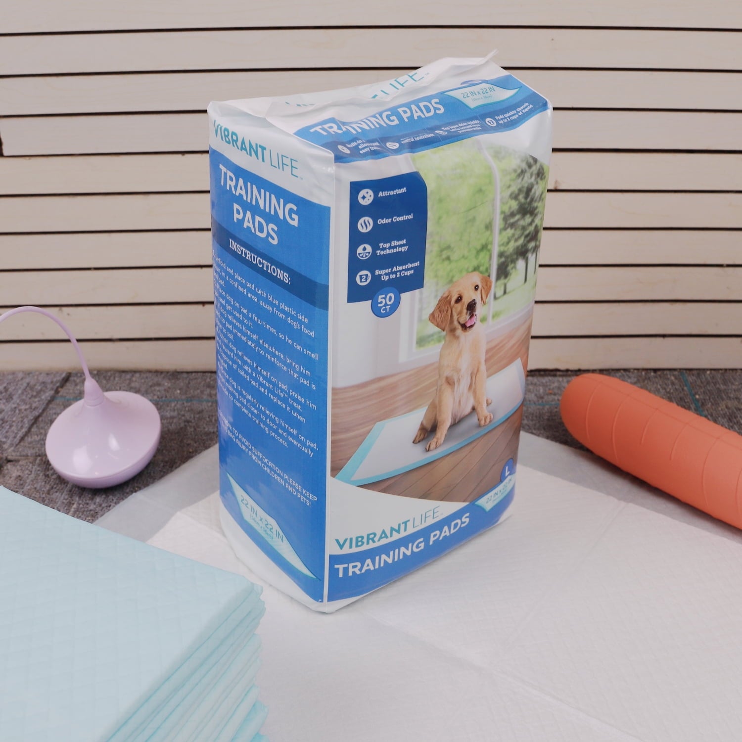 Training Pads – Super Absorbent, Leak Proof, & Fast Dry Dog and Puppy Pee Pads – L 22 in x 22 in, 50 Count - Image 3