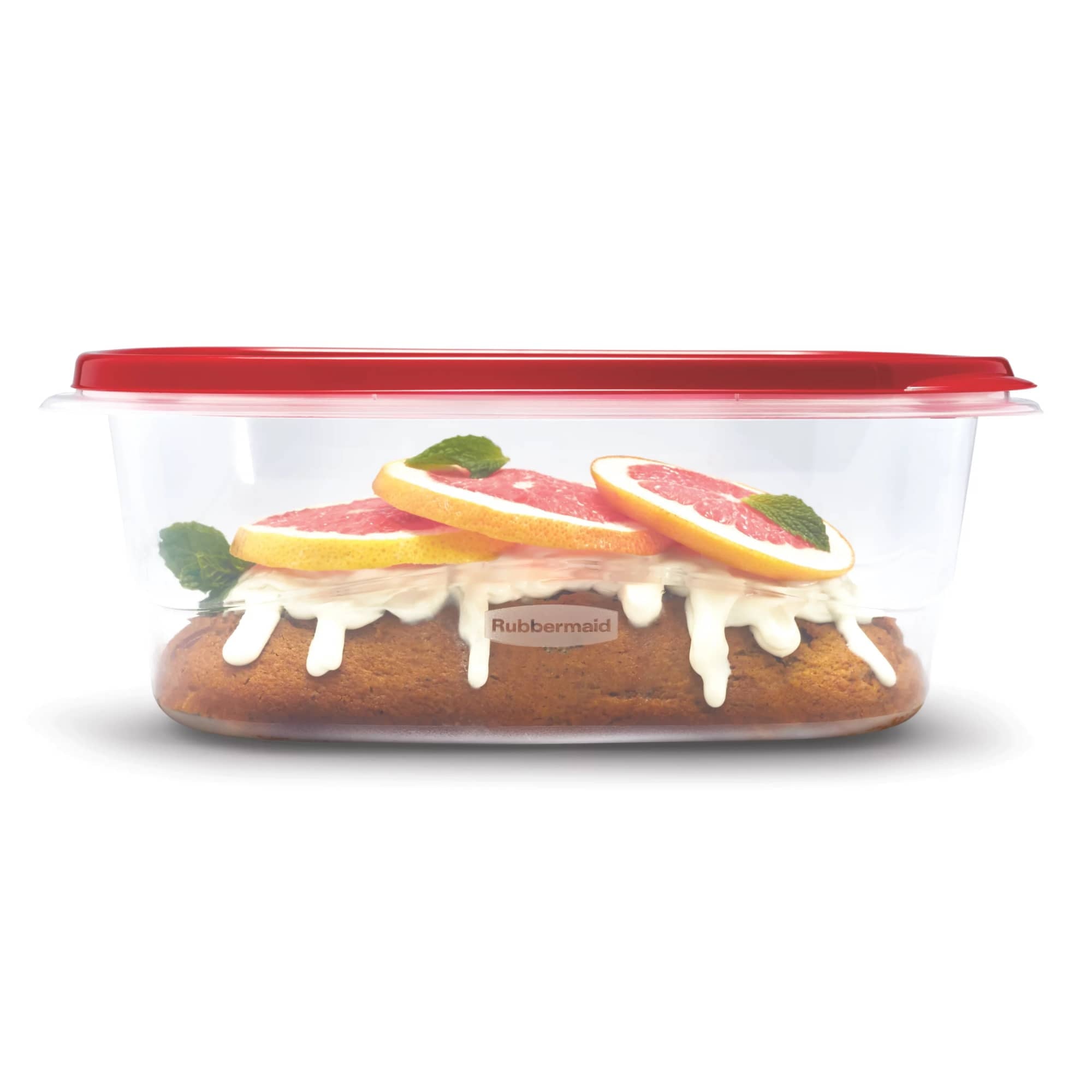 TakeAlongs, 8 Cups, 2 Packs, Red, Plastic Deep Rectangle Food Storage Containers - Image 4