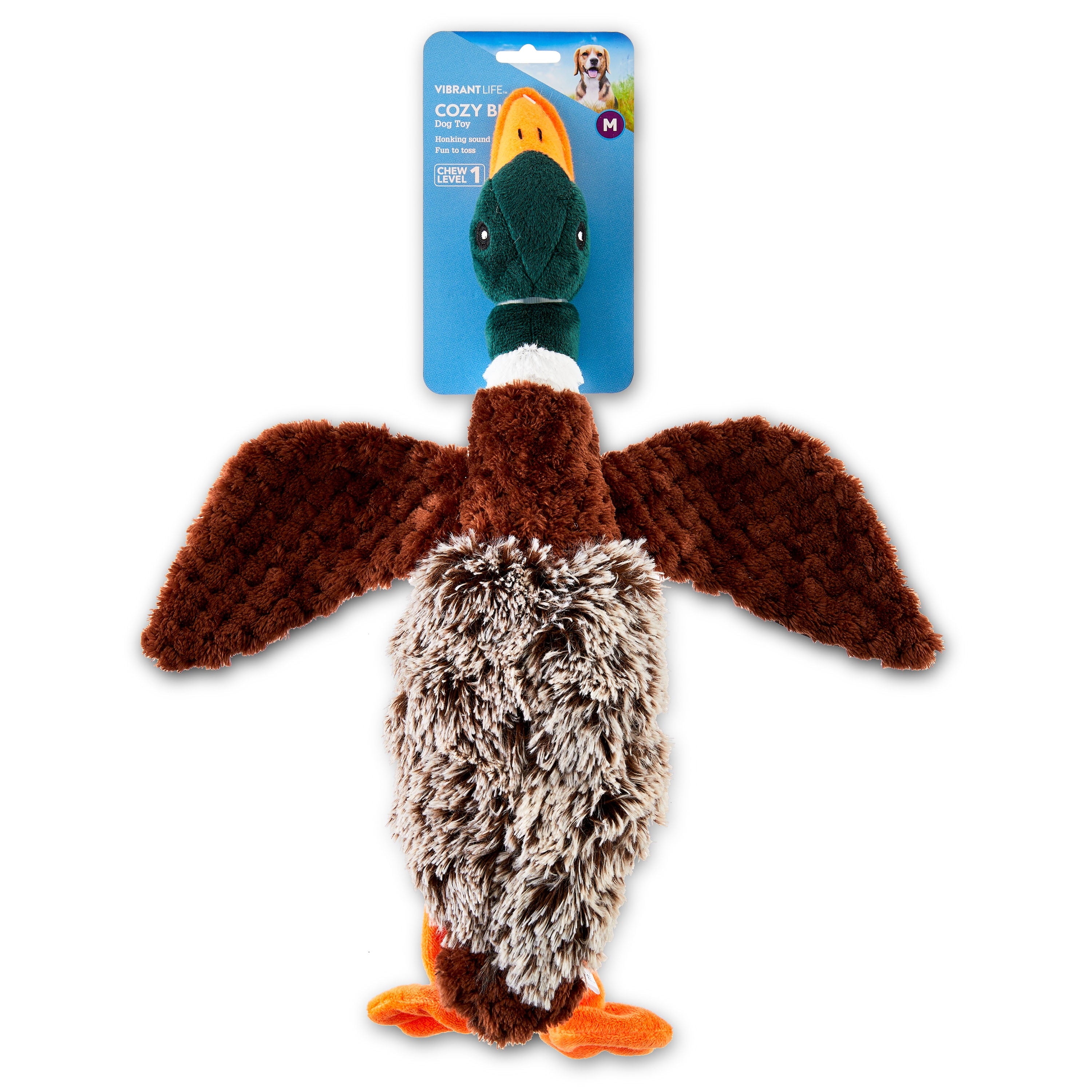 Plush Duck Dog Toy with Honker - Image 2