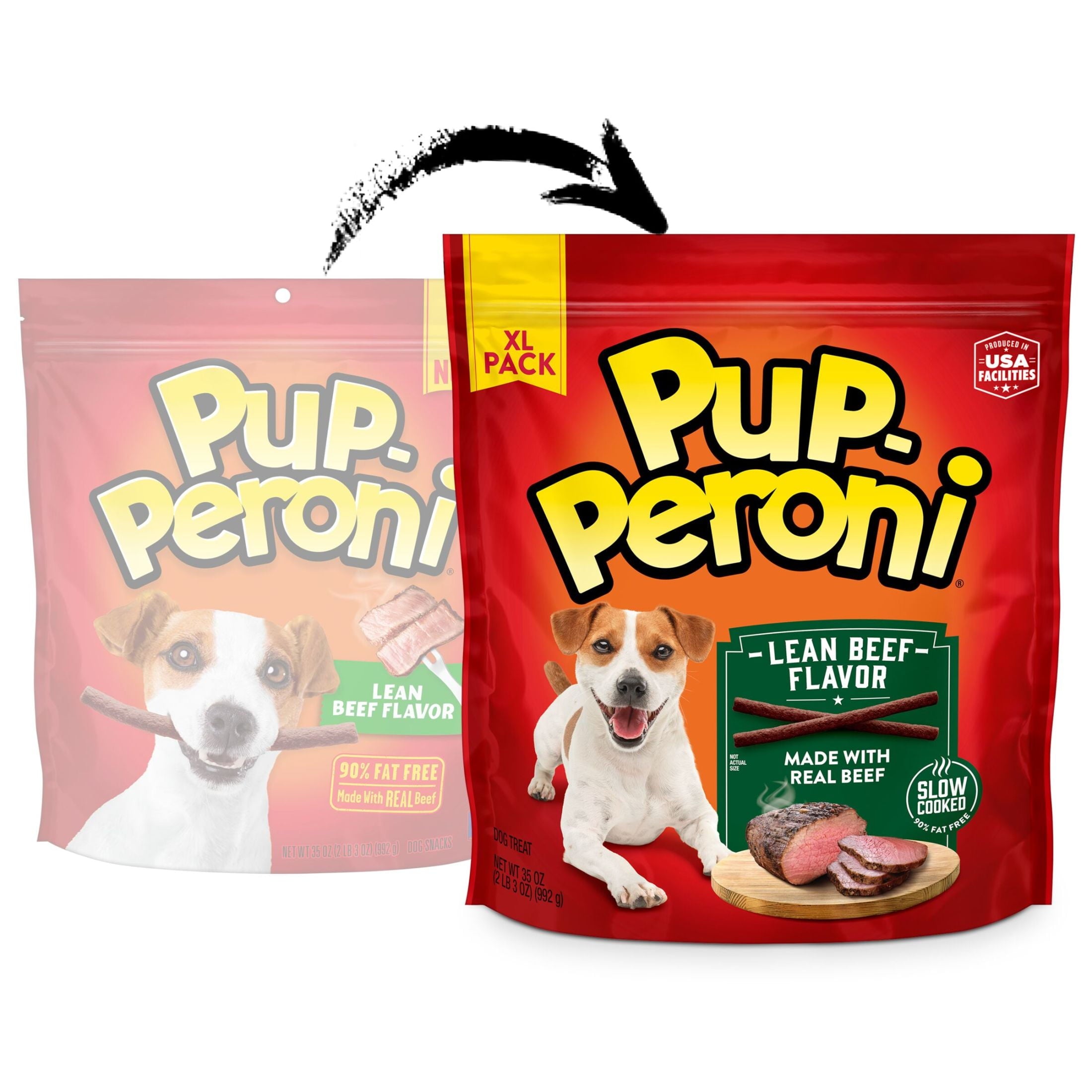 Pup Peroni Lean Beef Flavor Dog Treats, 35 oz Bag - Image 3