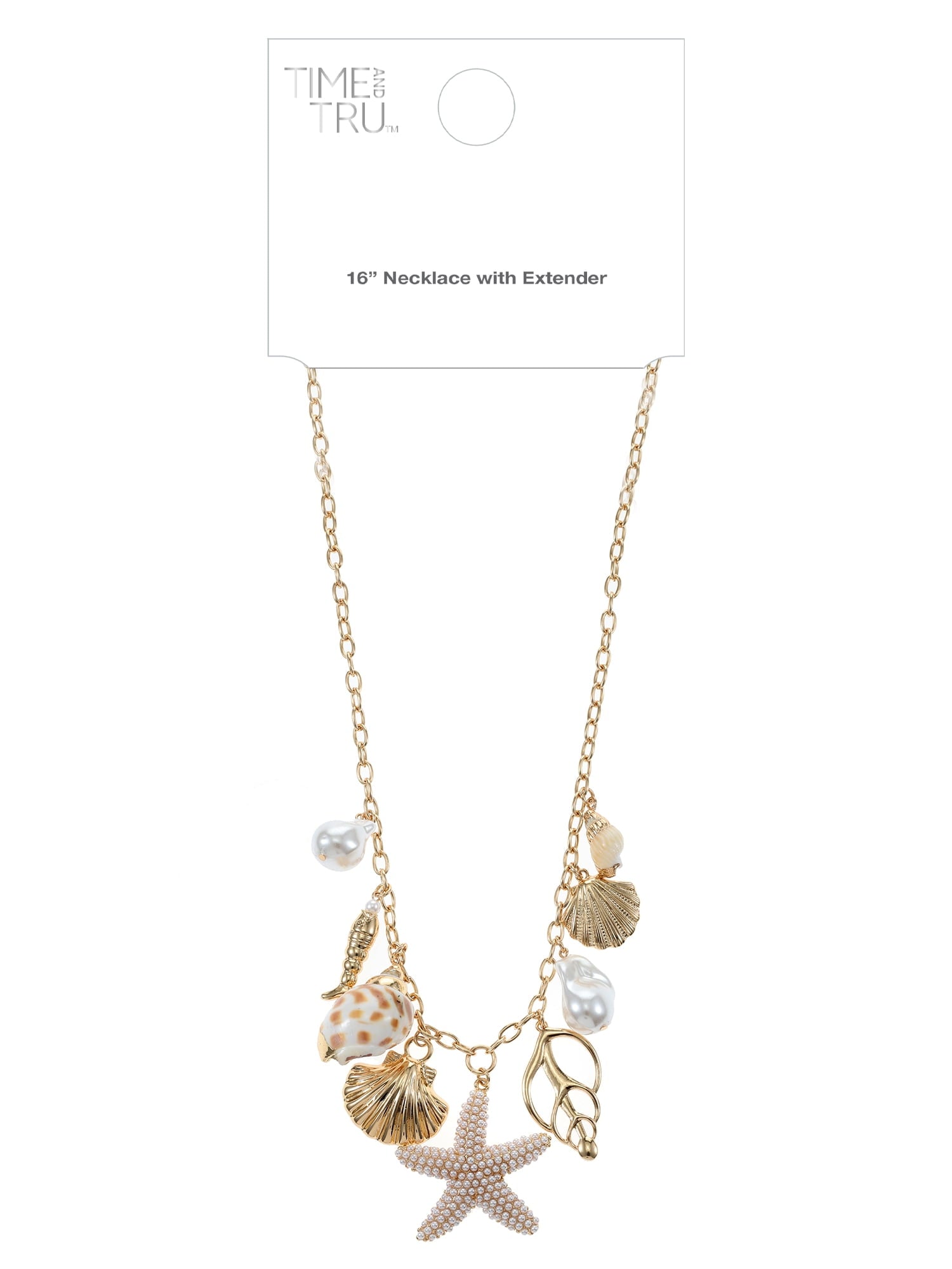 Starfish & Shell Charm Necklace - Image 3