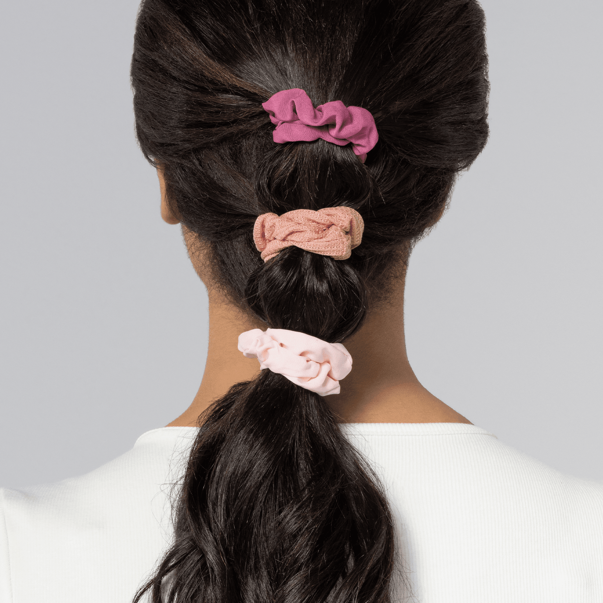 Value Pack Scrunchie Hair Ties, Multicolor, 12 Count - Image 4