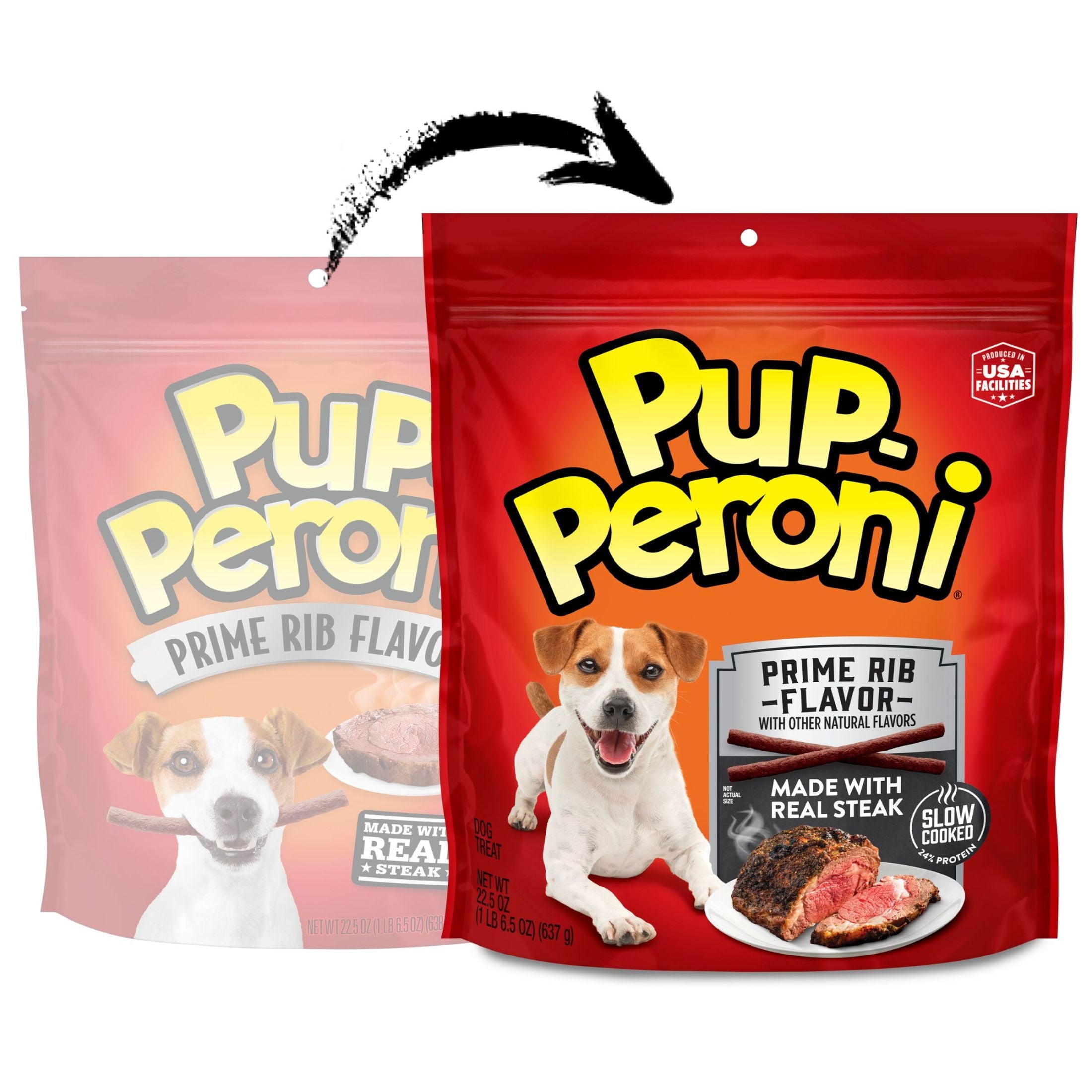 Pup Peroni Prime Rib Flavor Dog Treats, 22.5 oz Bag - Image 3