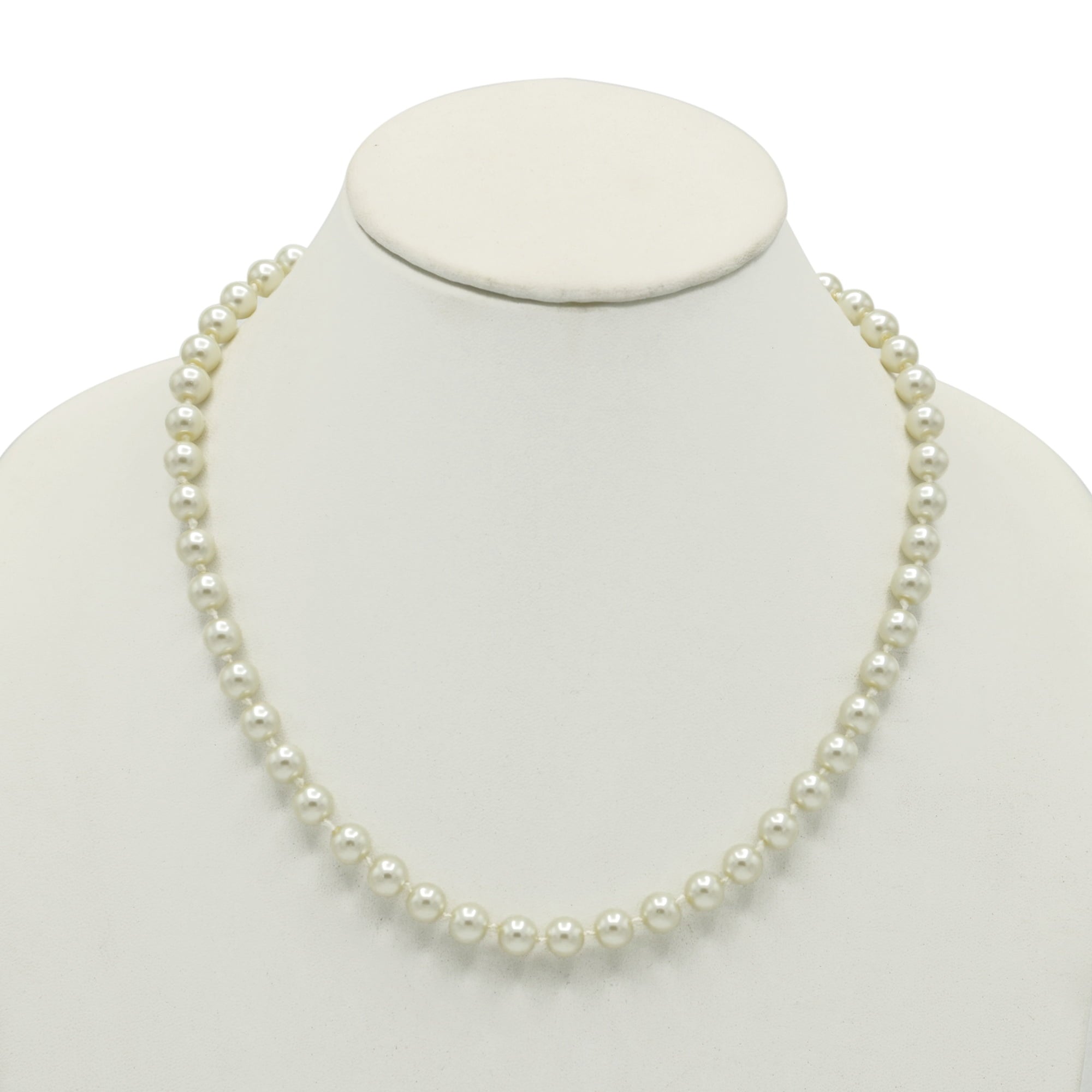 Women's Faux Pearl Necklace 17.5" with Extender - Image 3