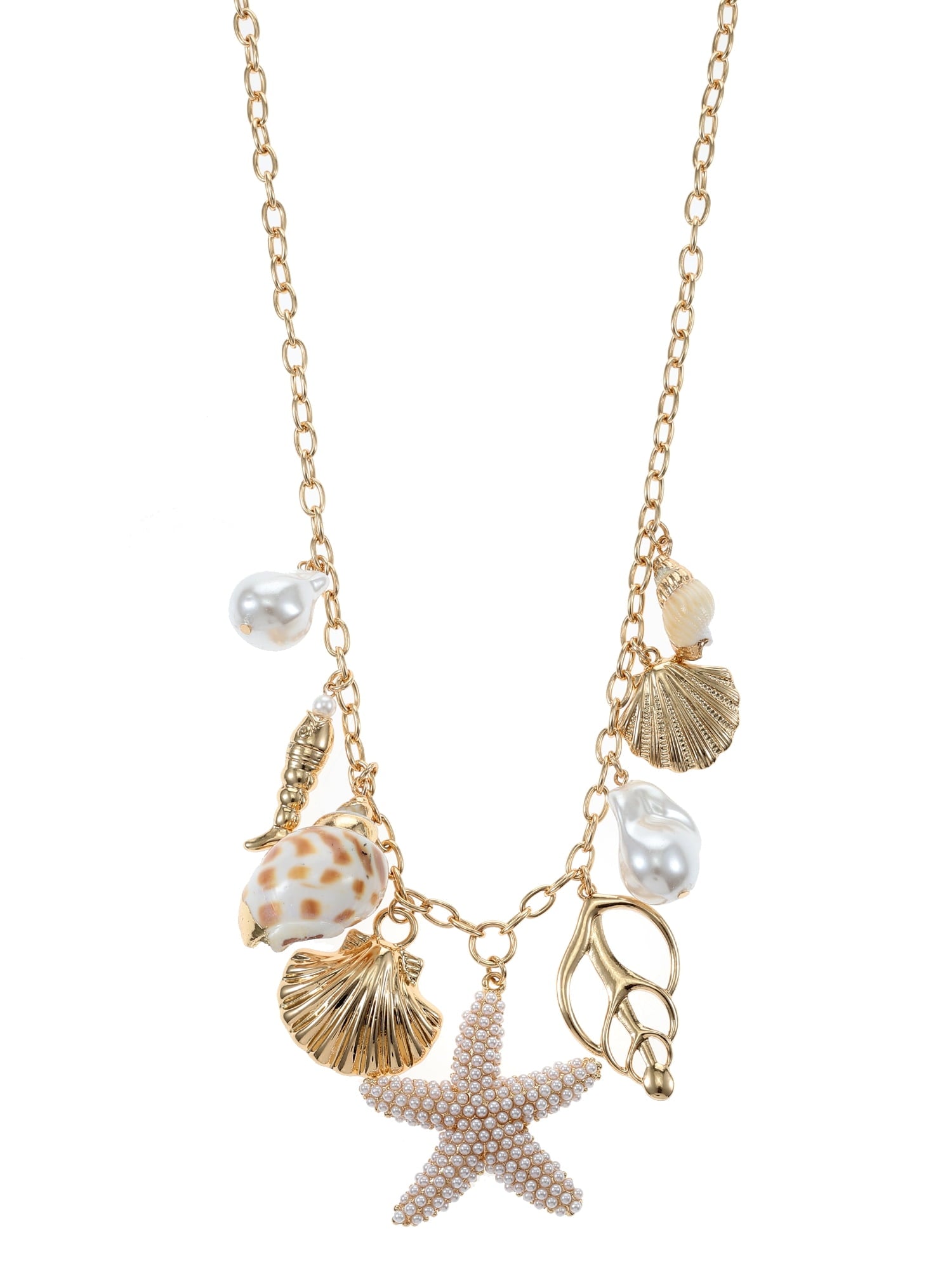 Starfish & Shell Charm Necklace - Image 2