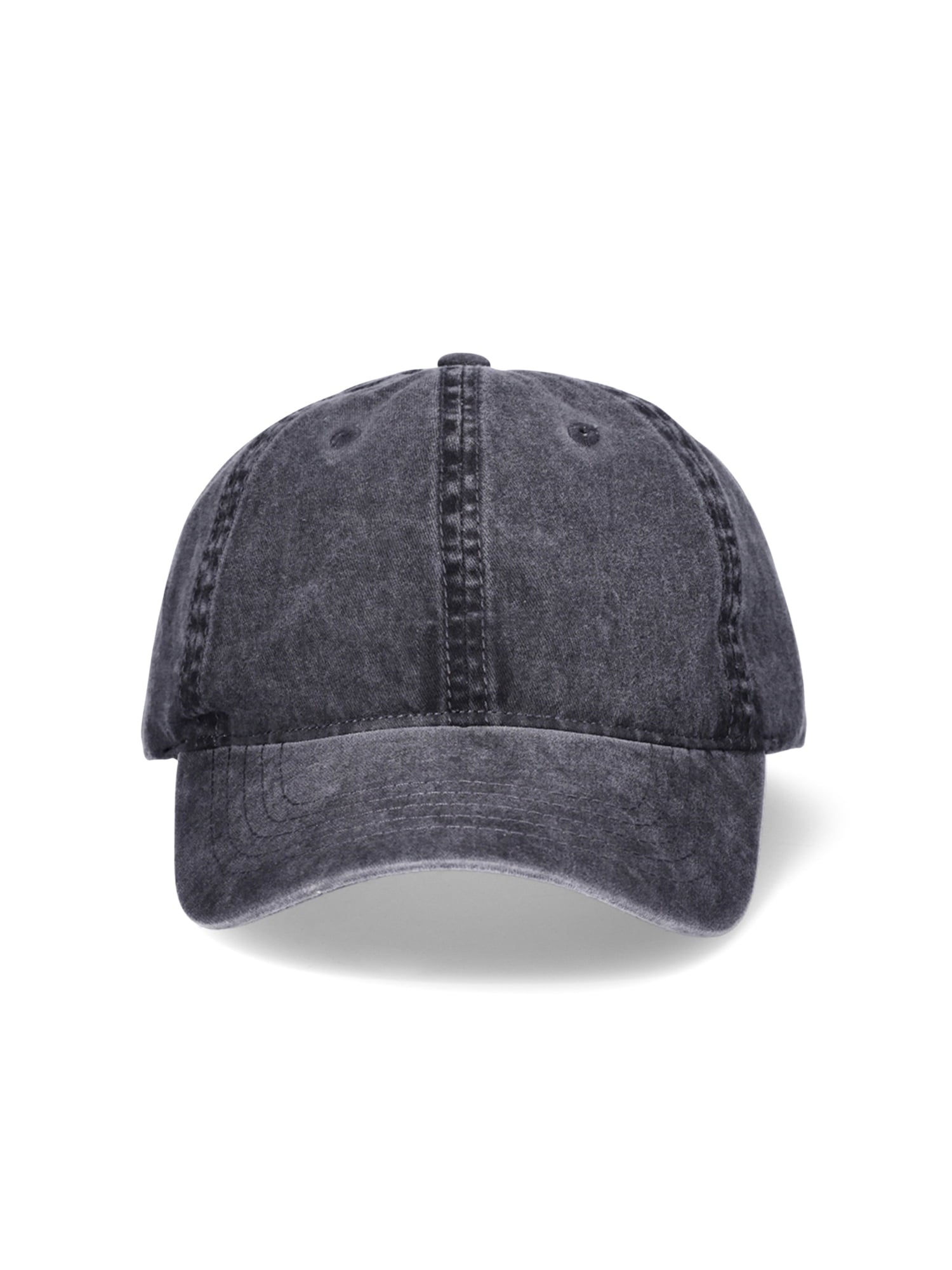 Women's Washed Cotton Twill Baseball Hat, Black Soot - Image 3