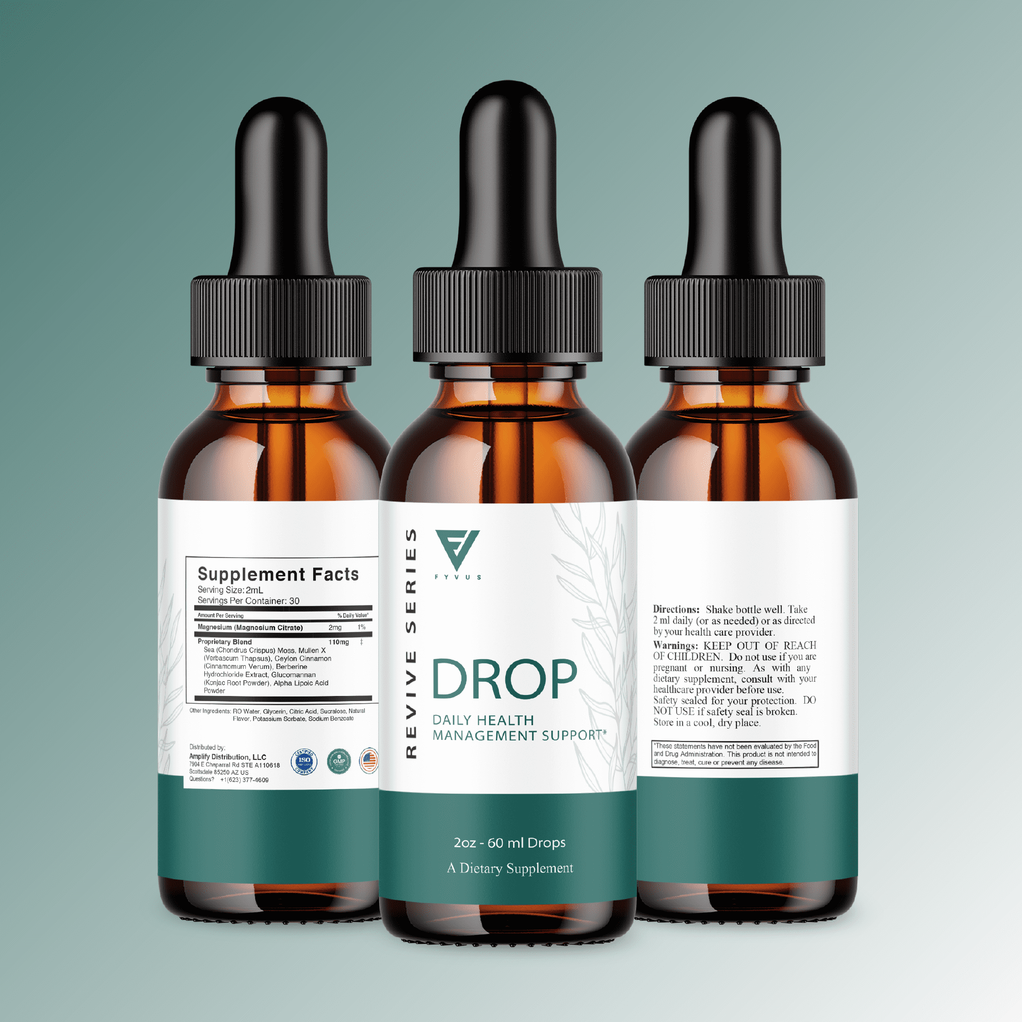 (2 Pack) Drop the Pounds Daily Overall Health Supplement, Advanced Wellness Support Formula (4oz) - Image 4