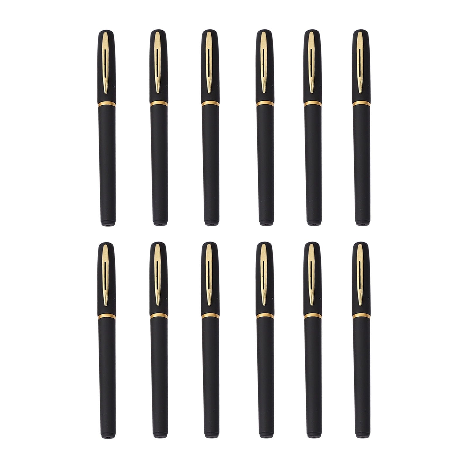 Premium 12-Pack Fine Point Gel Pens – Smooth Writing, Non-Slip Frosted Grip, Durable Clip, Office & Creative Use, Ide...