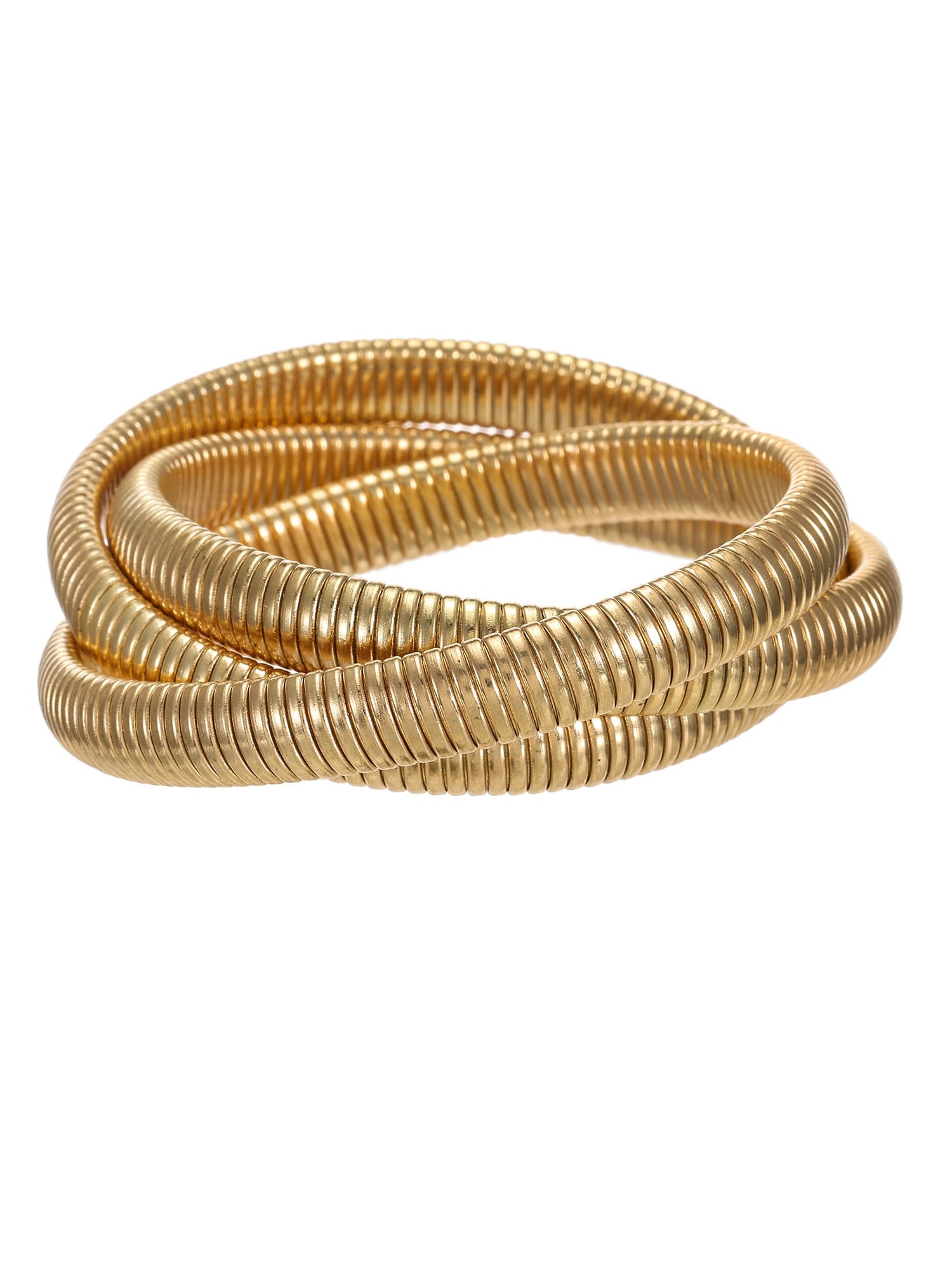 Women's Gold-Tone Twist Bangle Bracelet, 1 Piece
