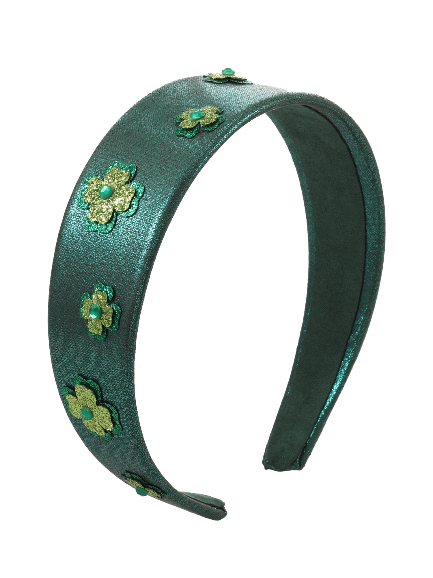 St. Patrick's Day&nbsp;Multicolor Glittery Shamrock Headband, 1 Piece
