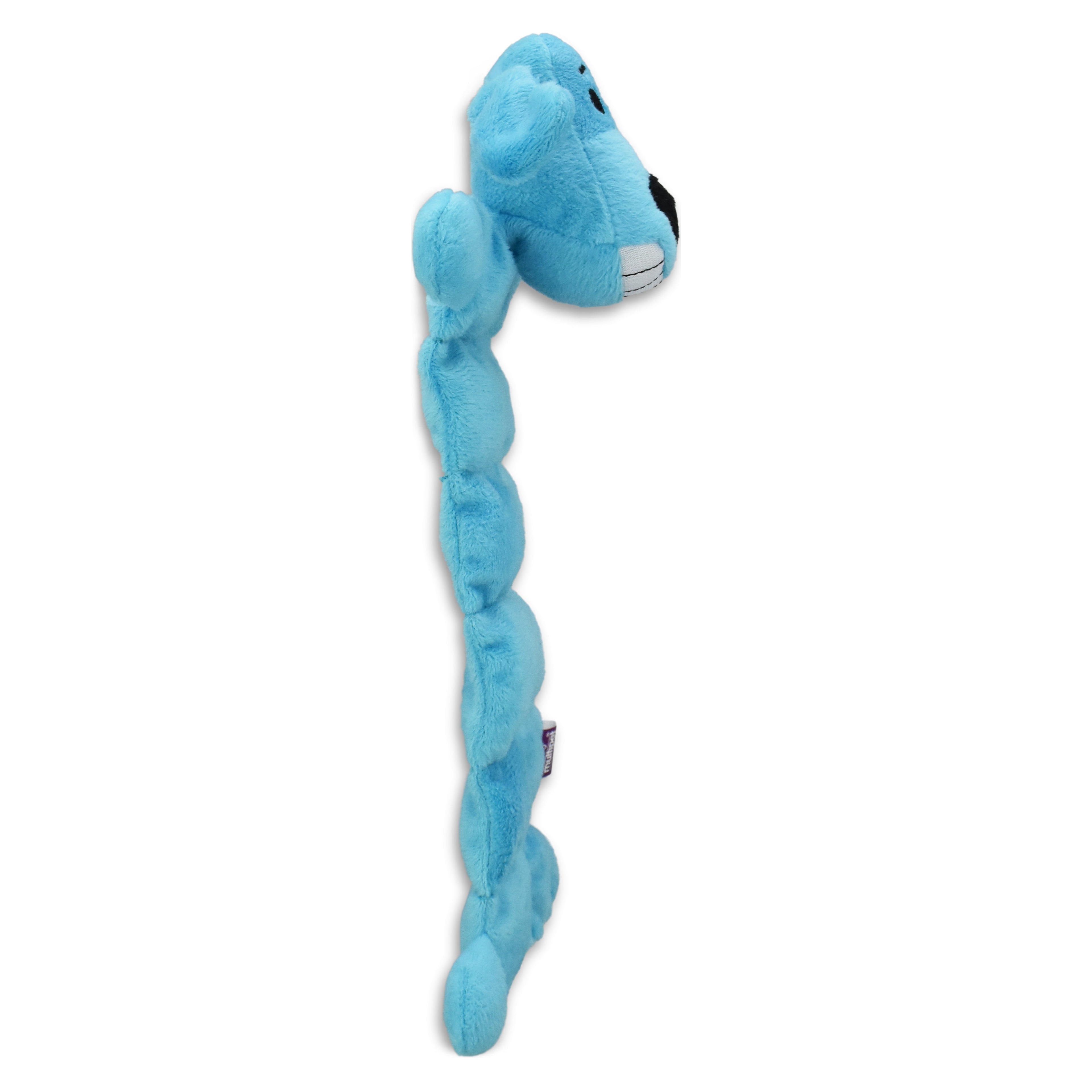 Smiling Loofa Mat Plush Dog Toy, 12 inches Long, 13 Squeakers - Image 5
