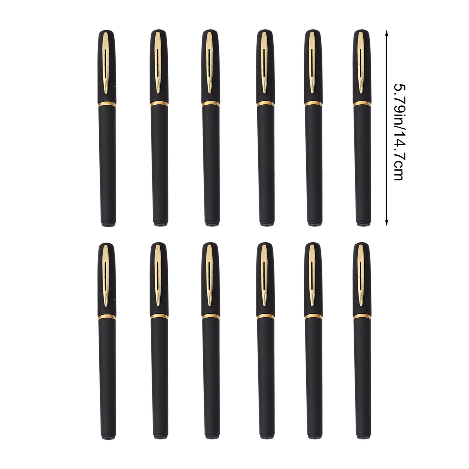 Premium 12-Pack Fine Point Gel Pens – Smooth Writing, Non-Slip Frosted Grip, Durable Clip, Office & Creative Use, Ide... - Image 2